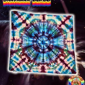 [Hand Dyed] Tie Dye Bandanna